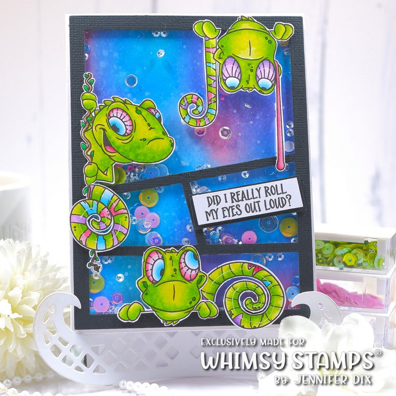 Whimsy Stamps Cloaked Blokes Clear Stamp and Die Set*