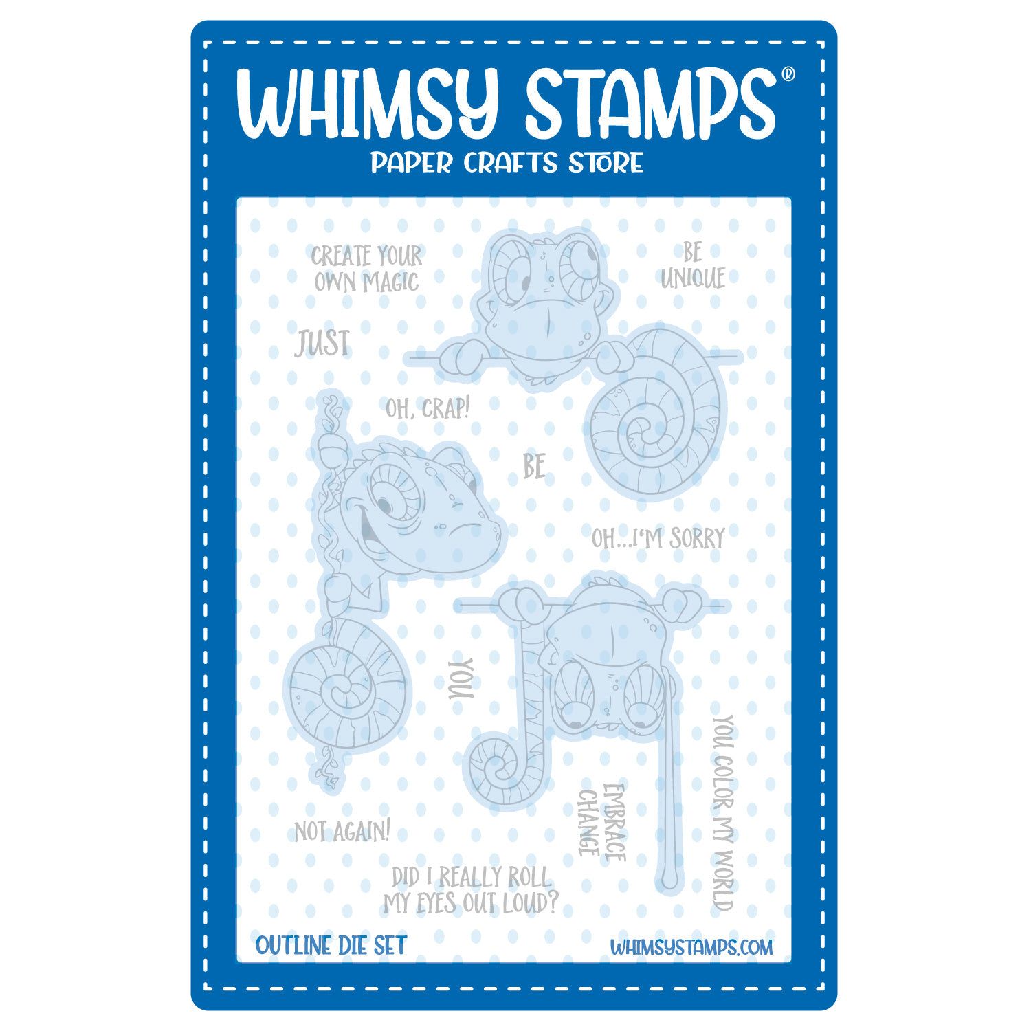 Whimsy Stamps Cloaked Blokes Outline Dies wsd278*