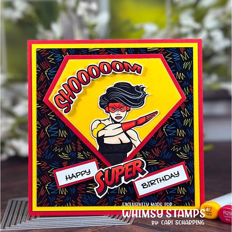 Whimsy Stamps Comic 6 x 6 Paper Pads wsdp18 happy birthday