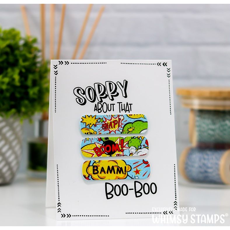 Whimsy Stamps Comic 6 x 6 Paper Pads wsdp18 sorry