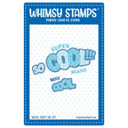 Whimsy Stamps Cool Beans Word Dies wsd013