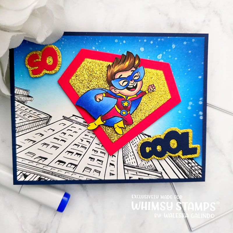 Whimsy Stamps Cool Beans Word Dies wsd013 boy
