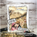 Whimsy Stamps Cowboy Obsession Clear Stamps cwsd303a mountains