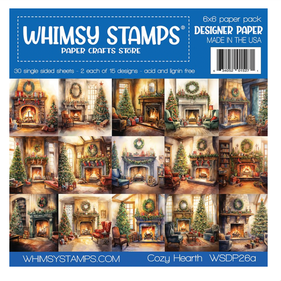 Whimsy Stamps Cozy Hearth 6x6 inch Paper Pack wsdp26a