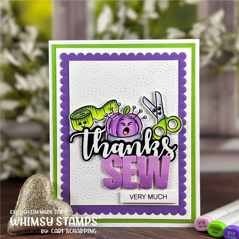 Whimsy Stamps Crafting Fun Clear Stamps khb154a thanks