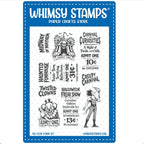 Whimsy Stamps Creepy Carnival Midway Tickets Clear Stamps cwsd326a