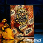 Whimsy Stamps Creepy Carnival Midway Tickets Clear Stamps cwsd326a admit one halloween card