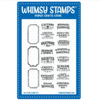 Whimsy Stamps Creepy Carnival Ticket Stubs Clear Stamps cwsd439a