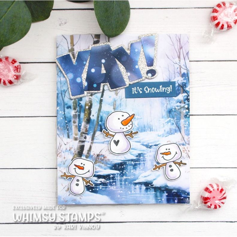 Whimsy Stamps Dickens 6x6 inch Paper Pack wsdp46 snowmen