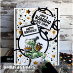 Whimsy Stamps Dino Birthdays Clear Stamps khb152a stars and dots