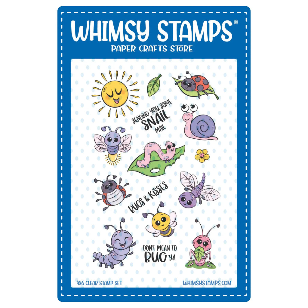 Whimsy Stamps Don't Mean to Bug Ya Clear Stamps khb135a