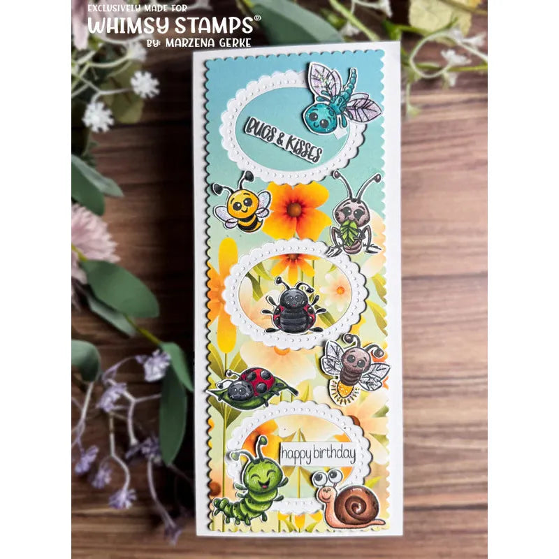 Whimsy Stamps Don't Mean to Bug Ya Clear Stamps khb135a happy birthday