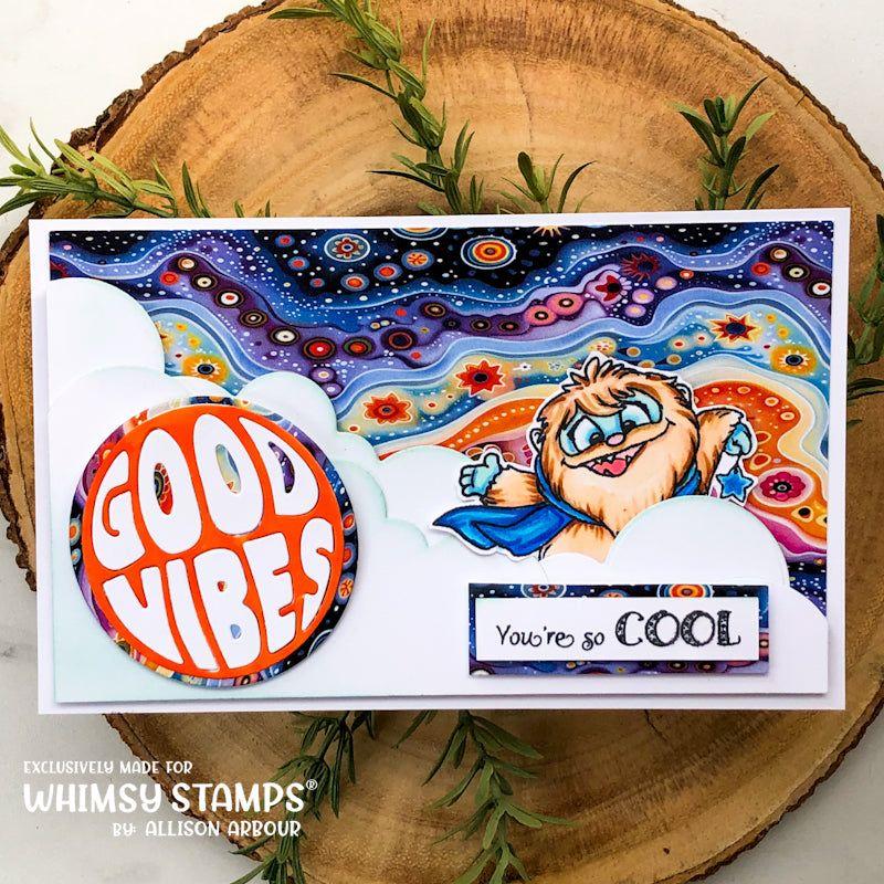 Whimsy Stamps Don't Peek Yeti Clear Stamp and Die Set cool