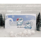 Whimsy Stamps Don't Peek Yeti Clear Stamp and Die Set present