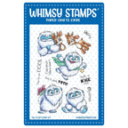 Whimsy Stamps Don't Peek Yeti Clear Stamps c1271a