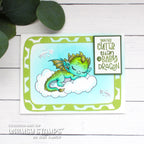 Whimsy Stamps Dragon Baby Clear Stamps cwsd283a shooting stars