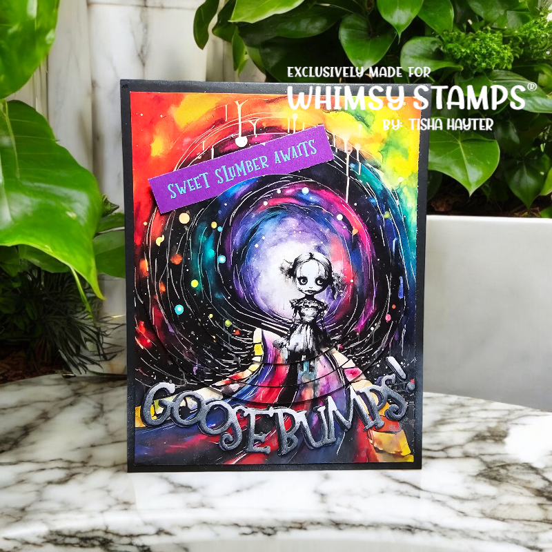 Whimsy Stamps Dreamland 2 Quick Card Fronts wsqcf-20 scary