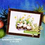 Whimsy Stamps Duck Pond Quick Card Fronts wsqcf-28 flowers