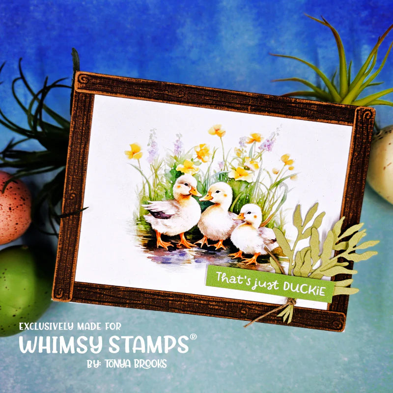 Whimsy Stamps Duck Pond Quick Card Fronts wsqcf-28 flowers