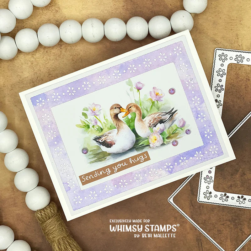 Whimsy Stamps Duck Pond Quick Card Fronts wsqcf-28 hugs