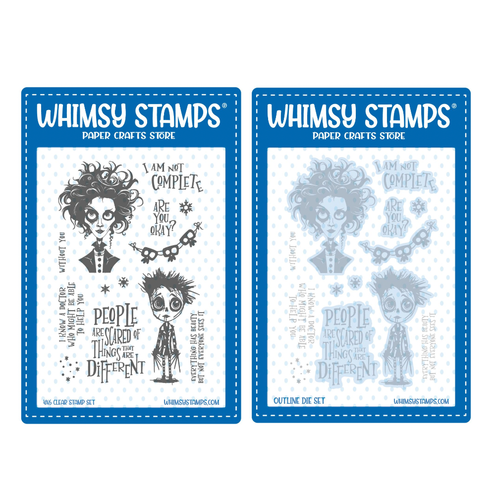 Whimsy Stamps Edward Clear Stamp and Die Set