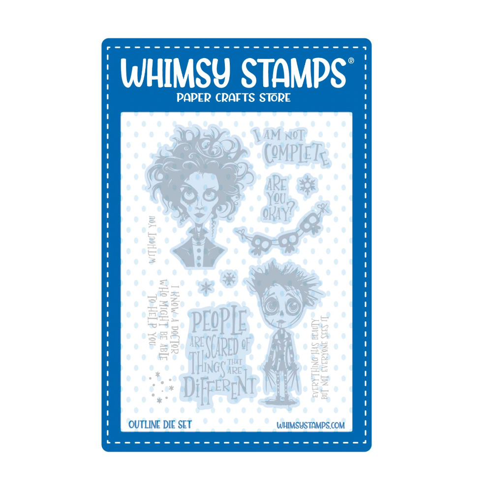 Whimsy Stamps Edward Clear Stamp and Die Set image 2