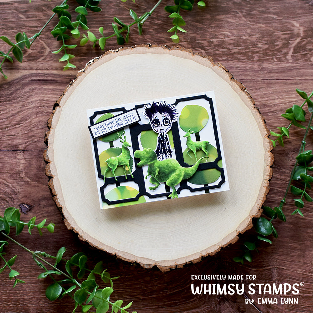 Whimsy Stamps Edward Clear Stamp and Die Set two