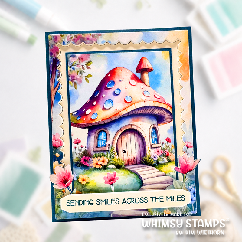 Whimsy Stamps Enchanted Mushrooms 6x6 inch Paper Pack wsdp57 sending smiles card