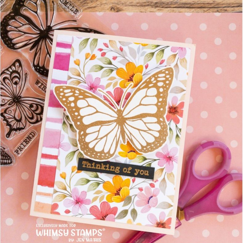 Whimsy Stamps Fabulous Florals 6 x 6 Paper Pad wsdp14 butterfly