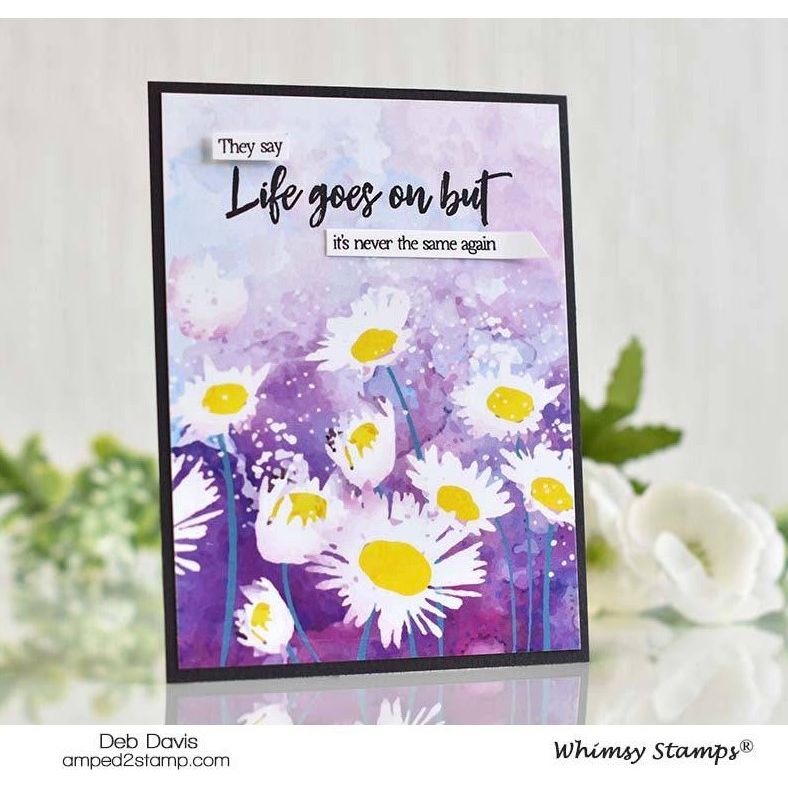 Whimsy Stamps Fabulous Florals 6 x 6 Paper Pad wsdp14 daisies