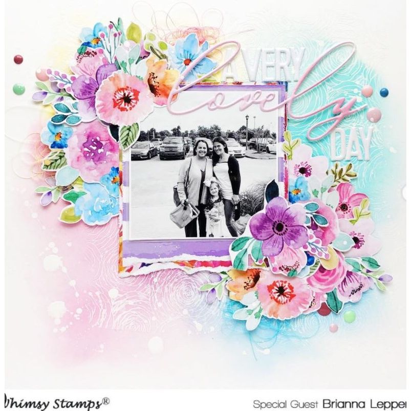 Whimsy Stamps Fabulous Florals 6 x 6 Paper Pad wsdp14 flowers