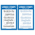 Whimsy Stamps Fangtastic Clear Stamp and Die Set