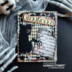 Whimsy Stamps Fangtastic Clear Stamp and Die Set spooky ghoul card