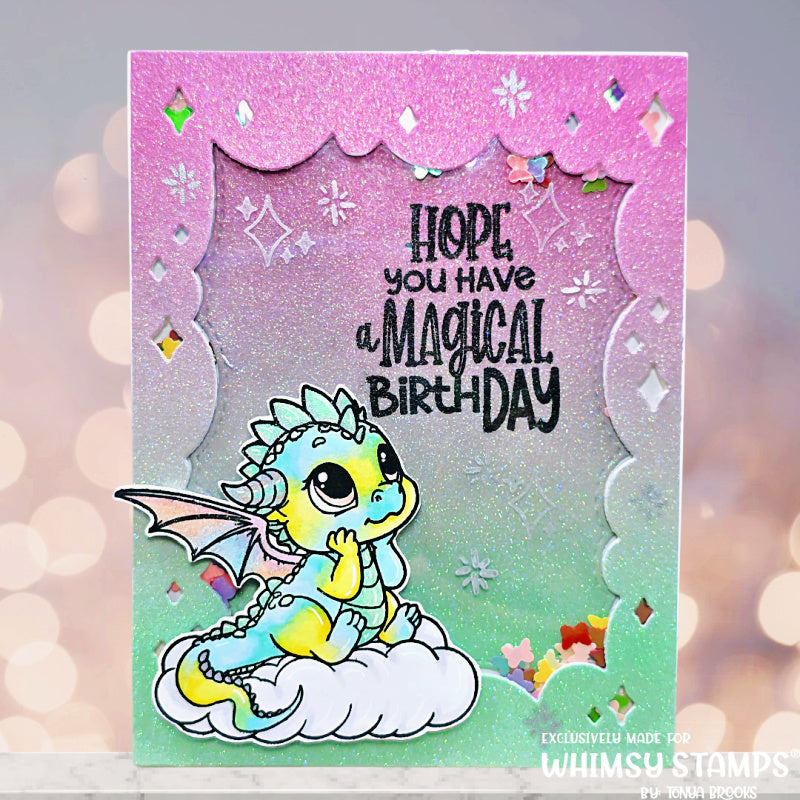 Whimsy Stamps Fantasy Frame Dies wsd033 sparkles