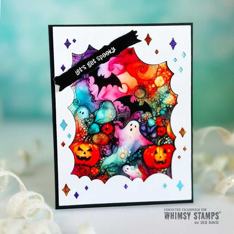 Whimsy Stamps Fantasy Frame Dies wsd033 spooky