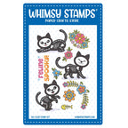 Whimsy Stamps Feline Spooky Clear Stamps khb130a