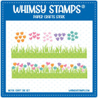 Whimsy Stamps Field of Flowers Dies wsd122a
