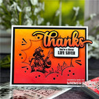 Whimsy Stamps Firefighter Clear Stamp and Die Set thanks
