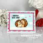Whimsy Stamps Furry Friends Clear Stamps khb144a happy love day | color-code:ALT02