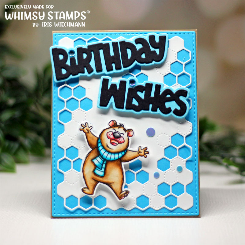 Whimsy Stamps Get Well Hugs Clear Stamps khb156a birthday wishes