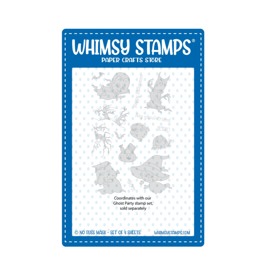 Whimsy Stamps Ghost Party NoFuss Masks wsnfm51
