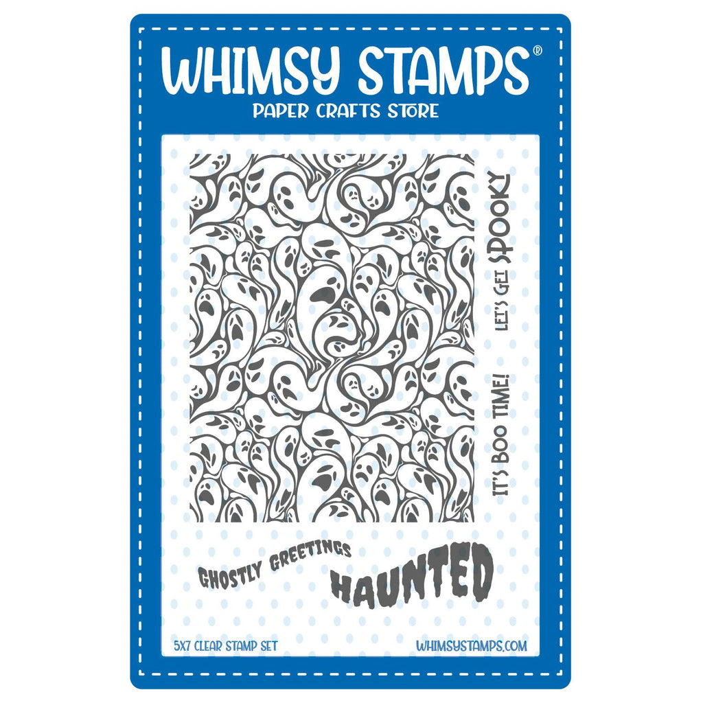 Whimsy Stamps Ghostly Greetings Clear Stamps cwsd475