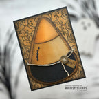 Whimsy Stamps Ghostly Greetings Clear Stamps cwsd475 candy corn