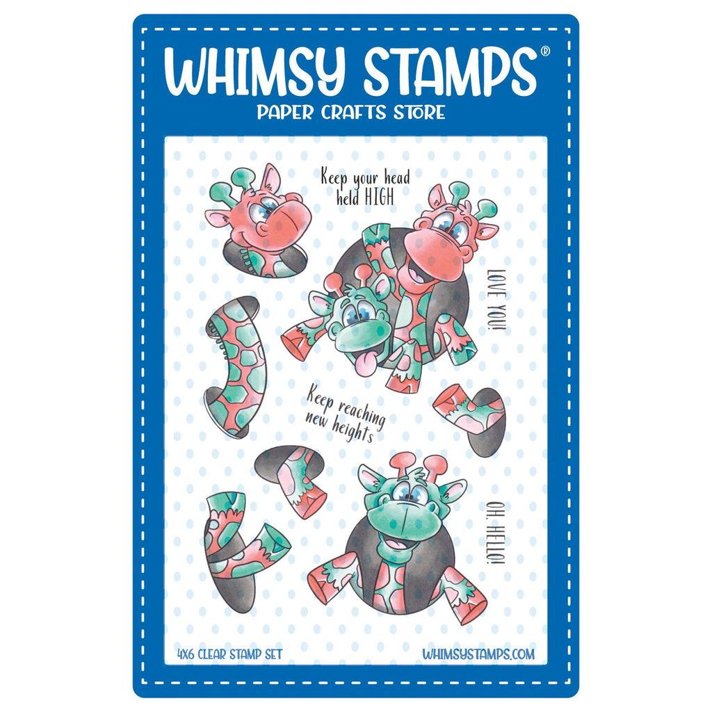 Whimsy Stamps Giraffes, Oh Hello Clear Stamp and Die Set product image 1