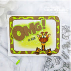 Whimsy Stamps Giraffes, Oh Hello Clear Stamps dp1022a hello