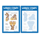 Whimsy Stamps Giraffes Thinking of You Clear Stamp an Die Set