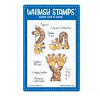 Whimsy Stamps Giraffes Thinking of You Clear Stamps dp1043a