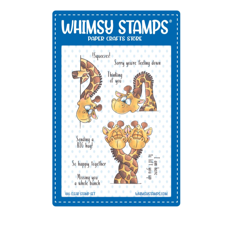 Whimsy Stamps Giraffes Thinking of You Clear Stamps dp1043a