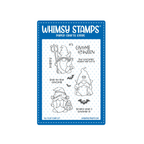 Whimsy Stamps GnomeOween Clear Stamp and Die Set image 1