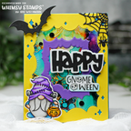 Whimsy Stamps GnomeOween Clear Stamp and Die Set spider